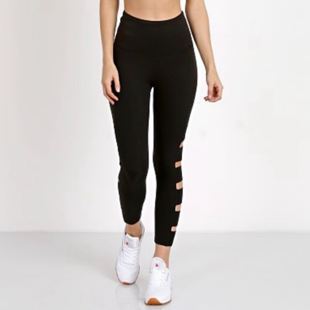 Beyond Yoga Black Cutout Leggings